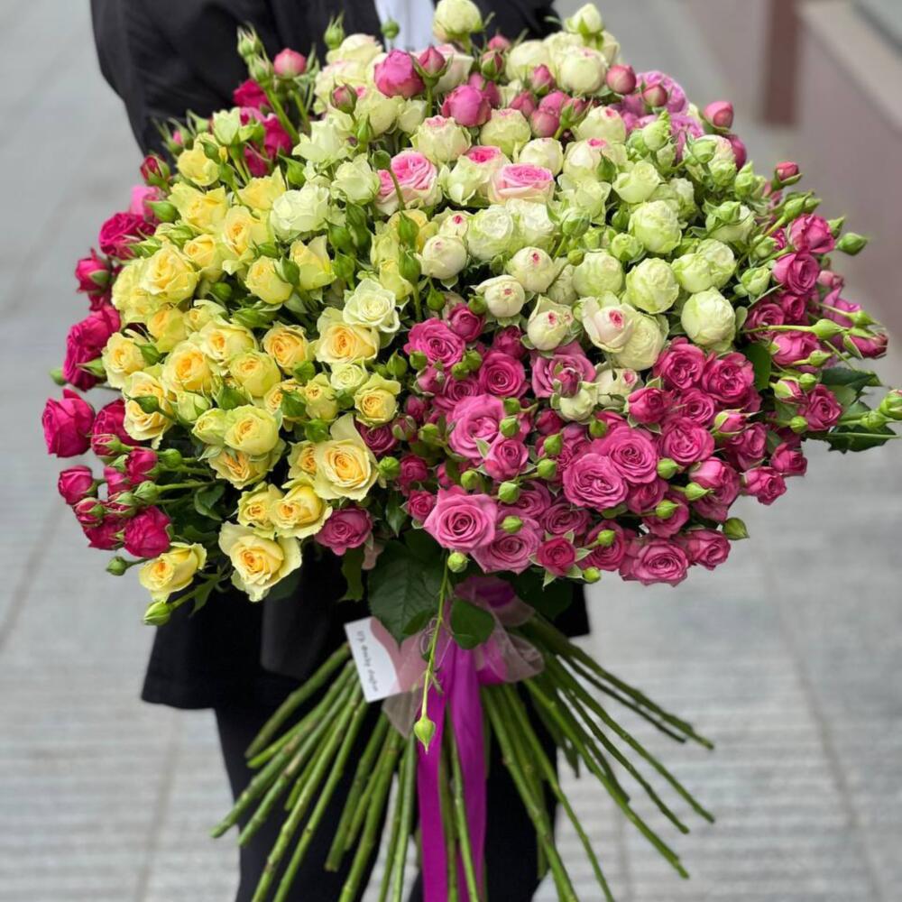 Кустовые розы-Mix